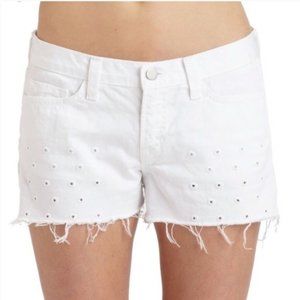 J. Brand White Eyelet Cut Off Shorts Jeans Size 27